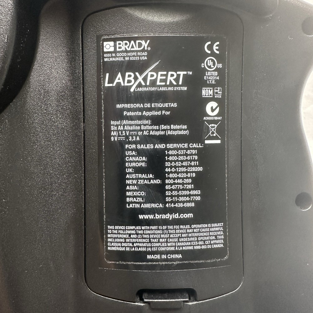 Brady Labxpert Laboratory Label Printer With Power Supply/ Label maker/Printer