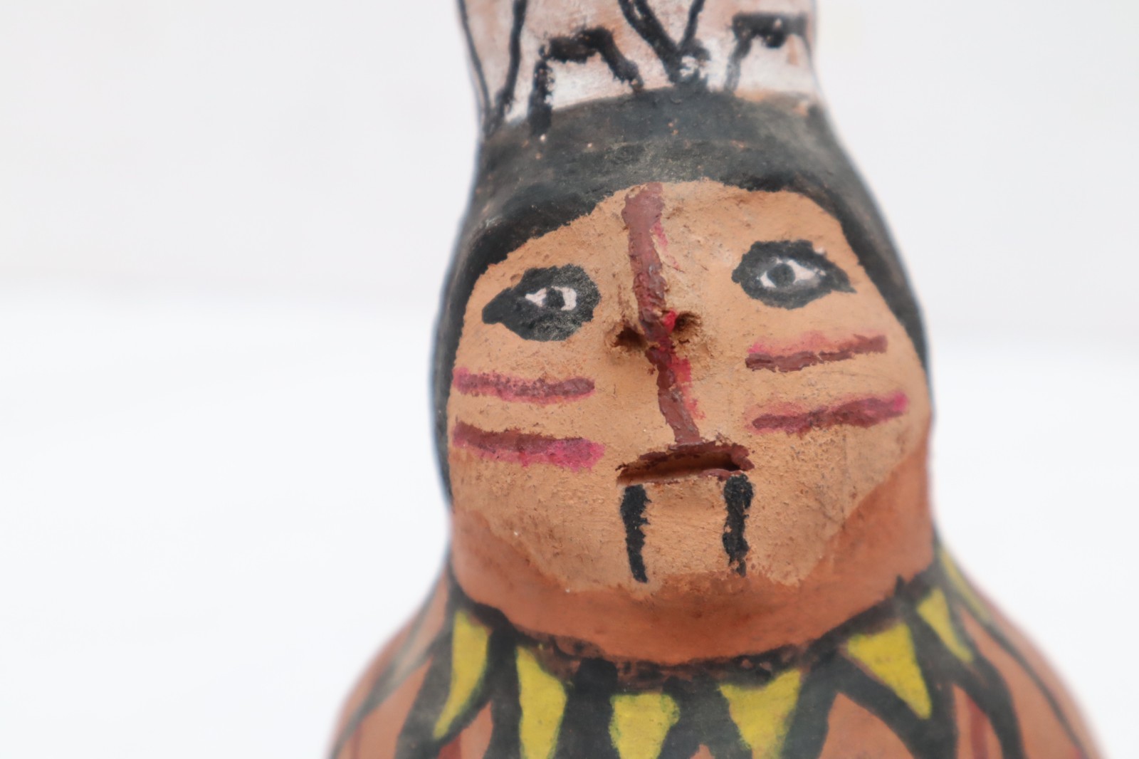 Antique Mojave Yuma Figural Effigy Pot Pottery Vessel 5.75" Native American