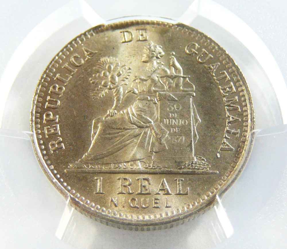 1900 Guatemala Real PCGS MS 66