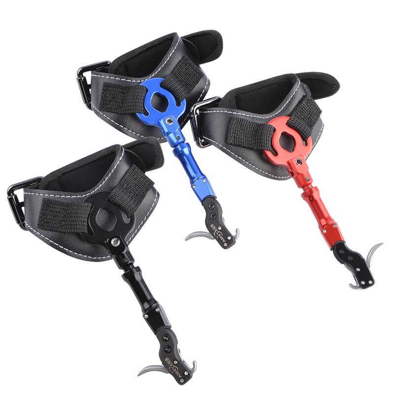 Archery Release Aids Finger Trigger Caliper Wrist Strap Compound Bow Hunting