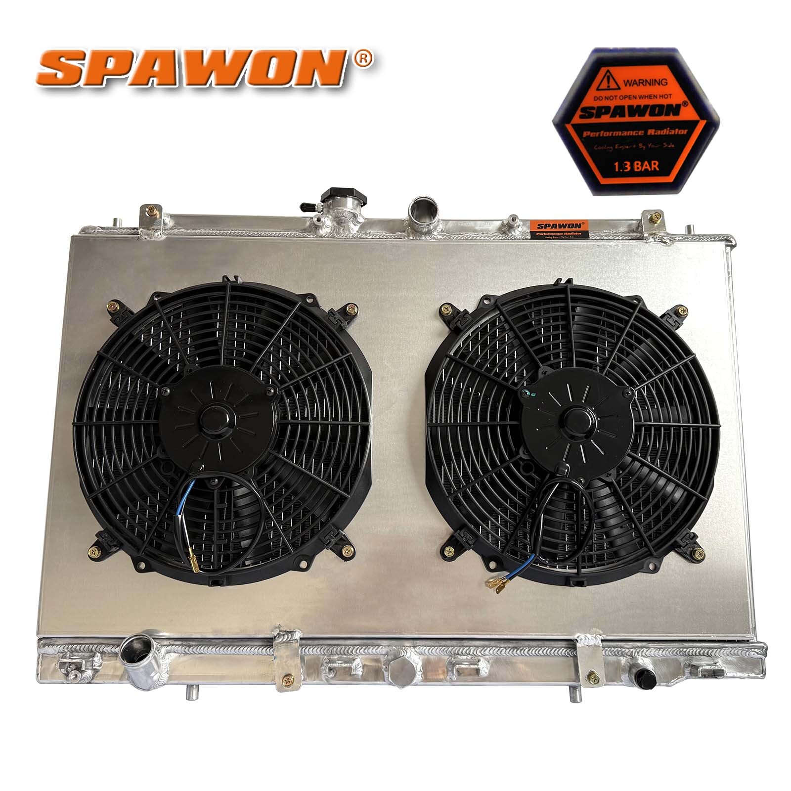 Aluminum 2Row Radiator With Fan Shroud For Acura 2001-2003 CL/TL 3.2L V6 2375 MT