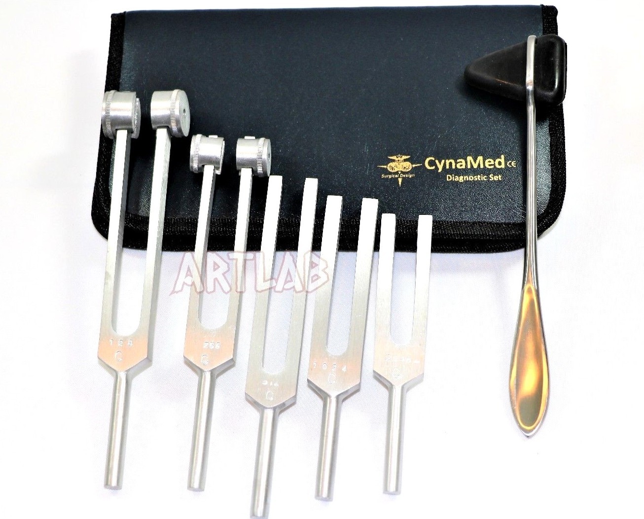 6 Tuning Fork Set Medical Surgical Chiropractic Physical Diagnostic instruments
