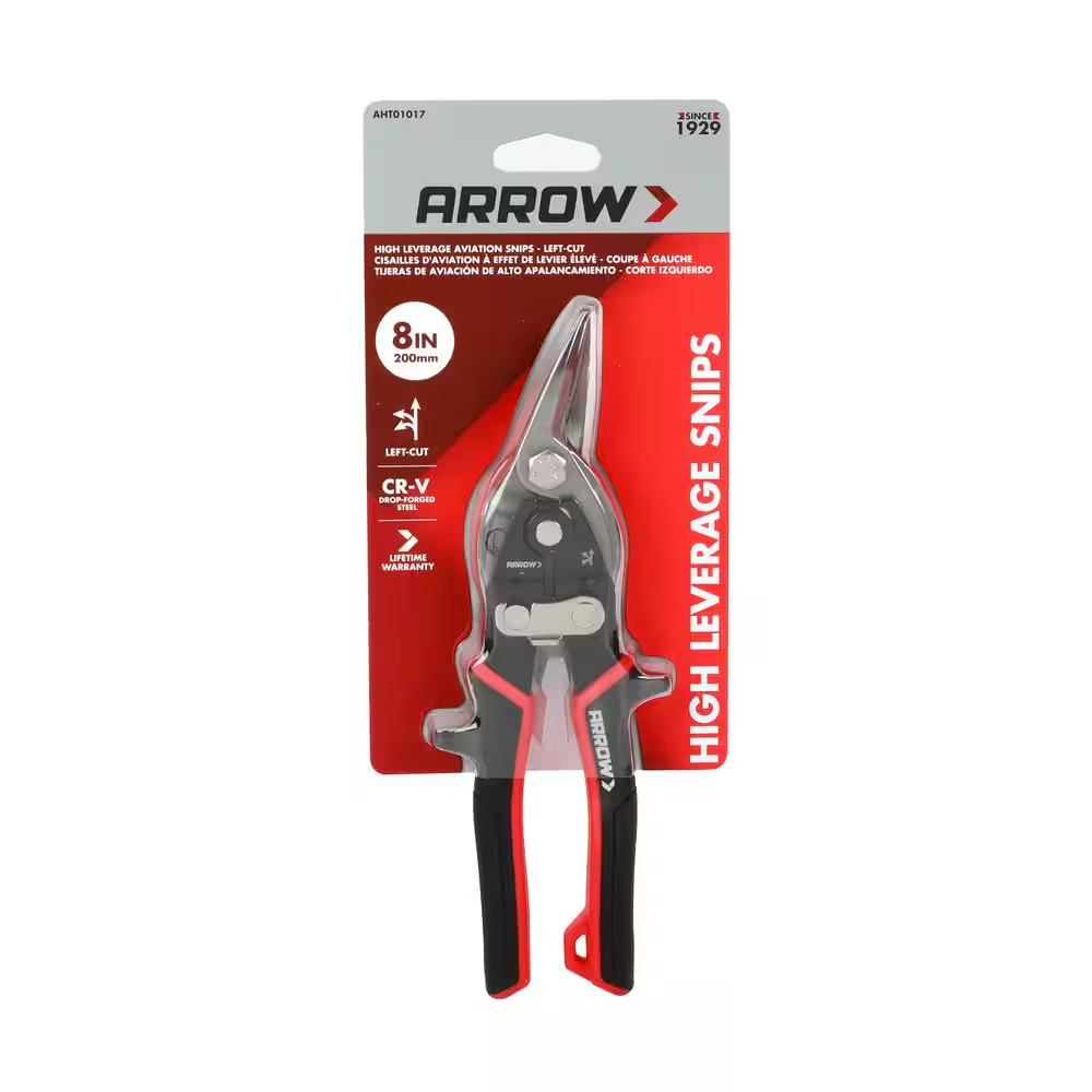 8 In. Left-Cut, Force Saving Aviation Snips