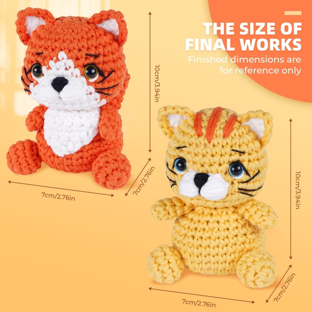Crochet Kit for Beginners, Learn to Crochet, Include Easy Knitting Soft Yarn,...