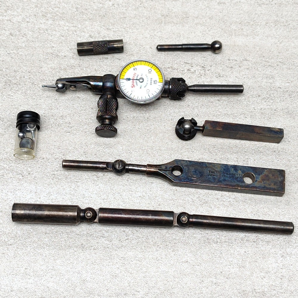 Starrett 711 Last Word Dial Test Indicator Set w/ Case