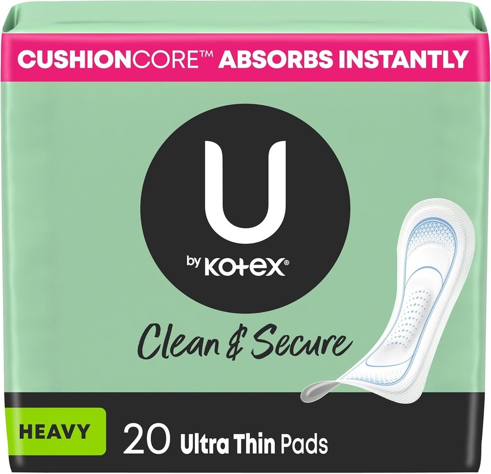 Individually Wrapped Ultra Thin Pads - 20 Count Heavy Absorbency & Unscented