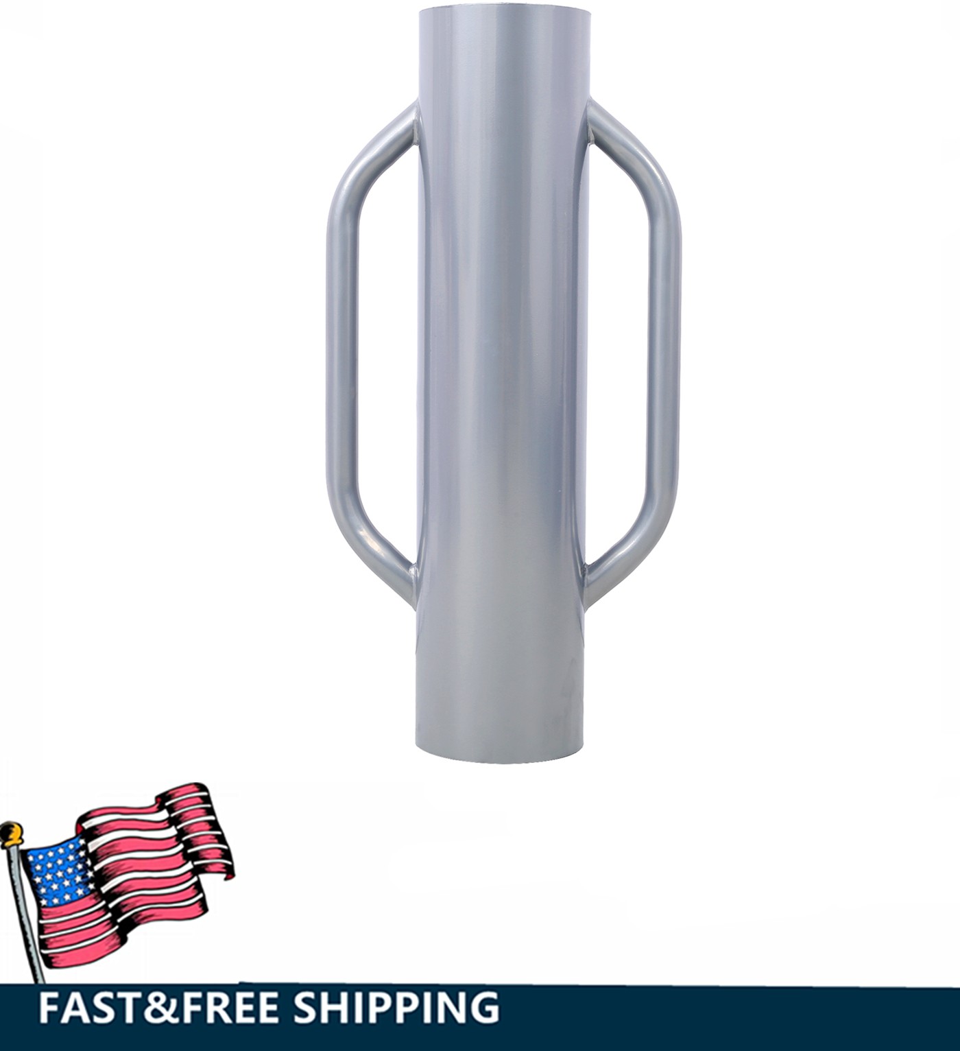 Heavy Duty Fence Post Driver Hand Post Pounder w/ Handle Wooden Post Hole Digger