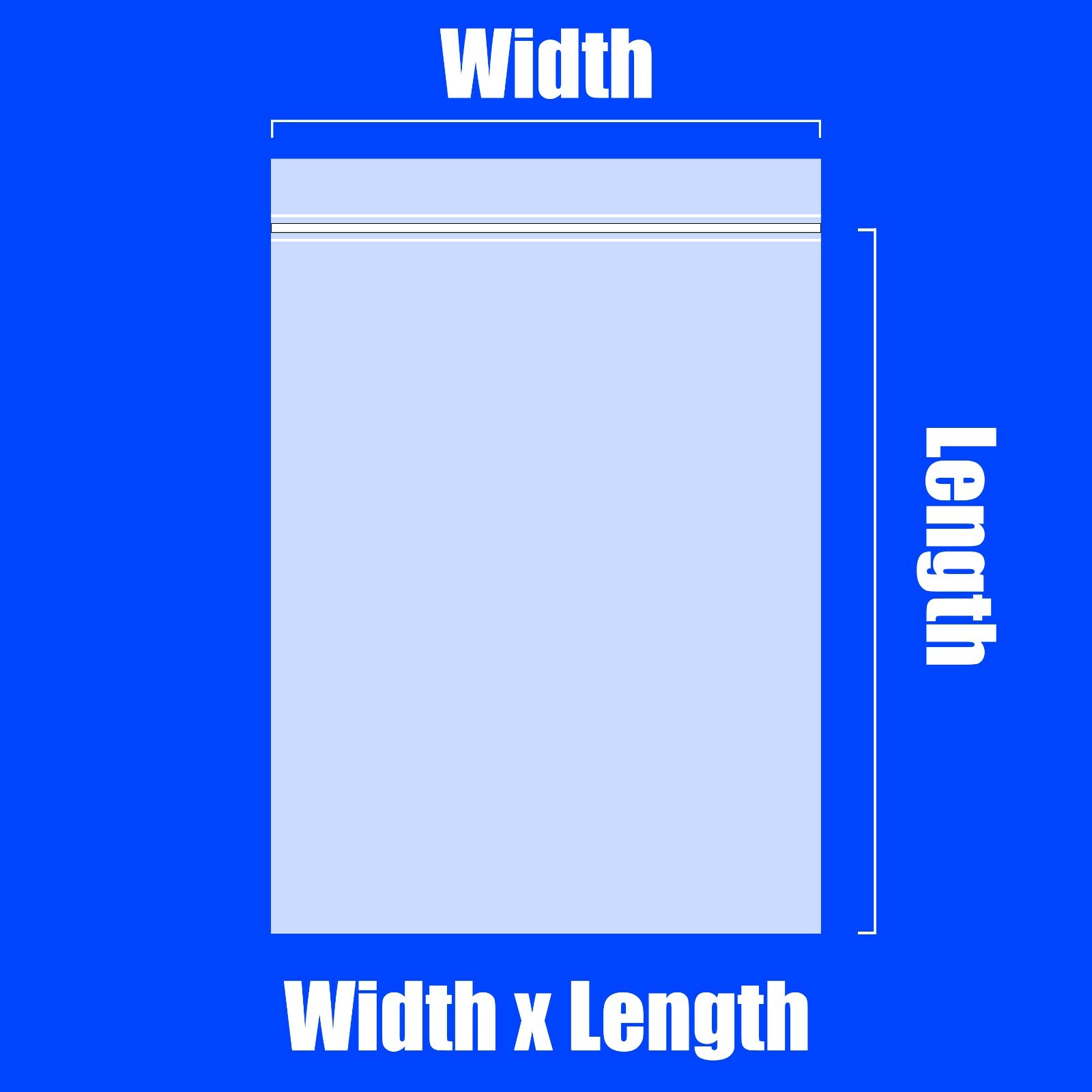 Clear Zip Seal Plastic Bags 4 Mil HEAVY-DUTY Poly Reclosable 6 Mil Zipper Bags