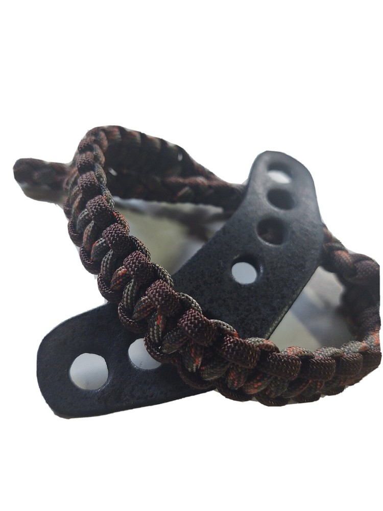 Fall Camo & walnut Bling Sling bow wrist strap FREE SHIP archery