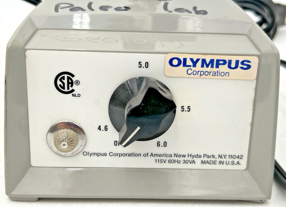 OLYMPUS MICROSCOPE ILLUMINATOR TRANSFORMER ADJUSTABLE VARIABLE INTENSITY