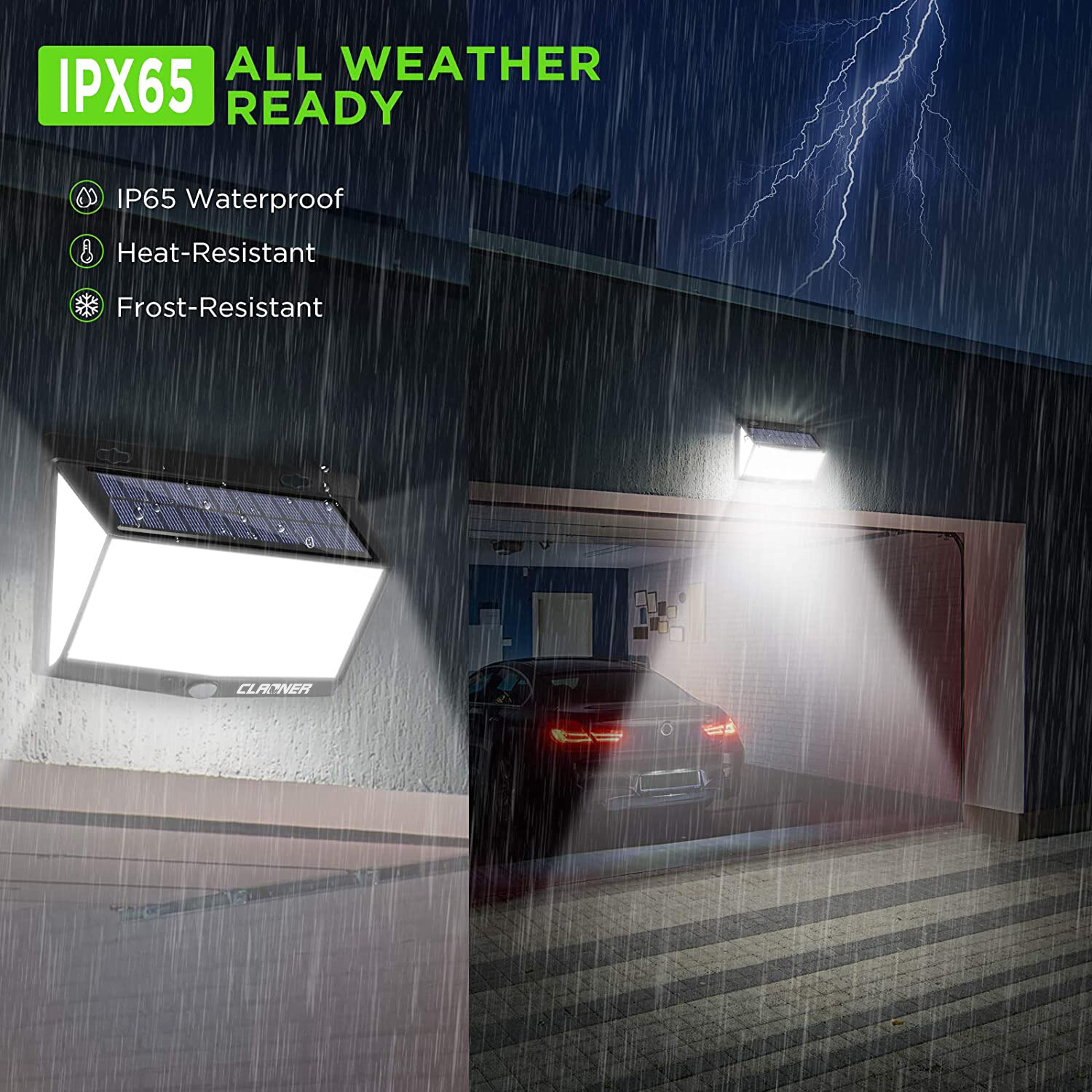 468 LED Solar Powered PIR Motion Sensor Lights Outdoor Garden Security Wall Lamp