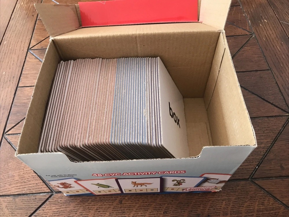 Junior Learning CVC Builders Activity Cards For Early Readers; Complete