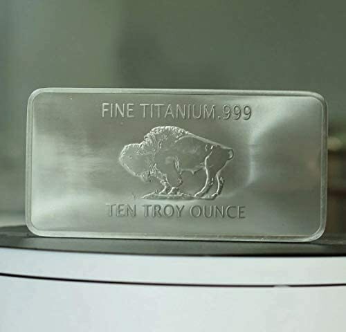 1x 10 Ounce Oz Titanium Buffalo Bar .999 Fine Ti Element one - ten oz