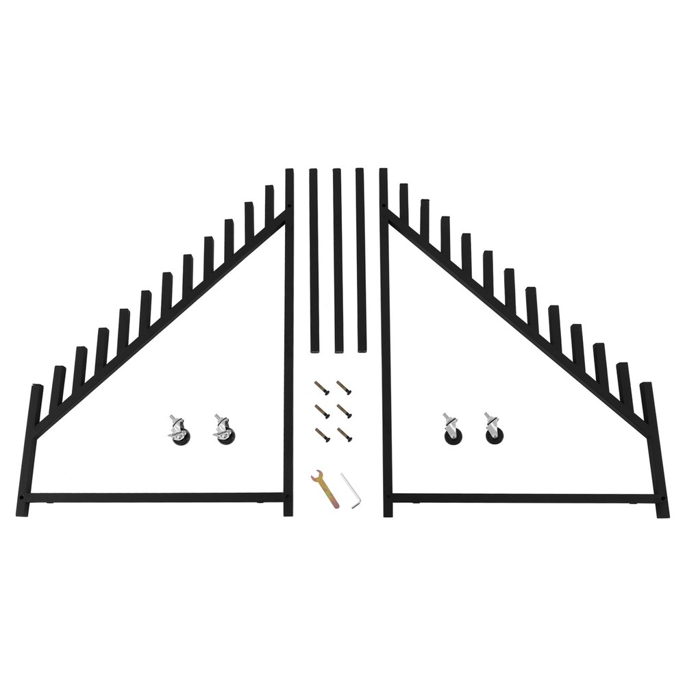 Tile Display Rack, Wheeled Tile Display Stand for Building Material Samples