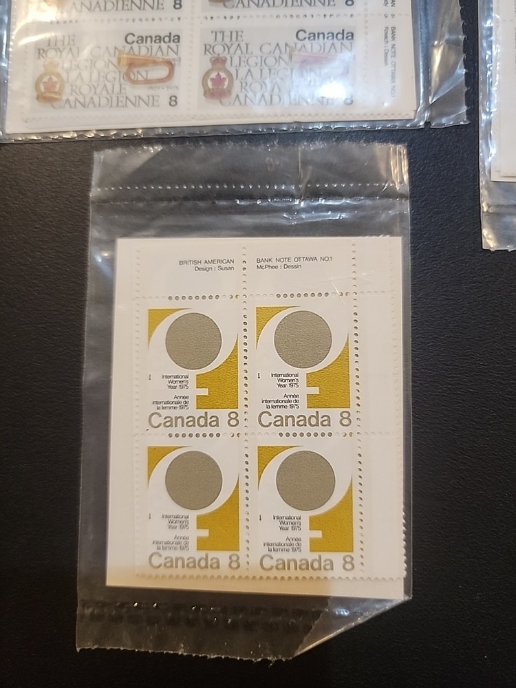 SEALED POSTAGE STAMPS BLOCKS MNH OG CANADA