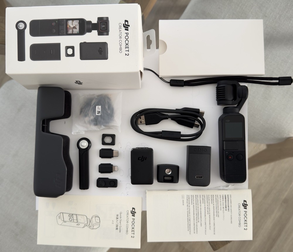 DJI Pocket 2 Creator Combo - 3 Axis Gimbal Stabilizer with 4K Camera