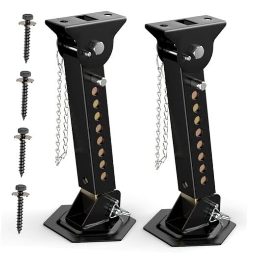 Telescoping RV Camper Accessories - 2 Pack Trailer Stabilizer Jacks,