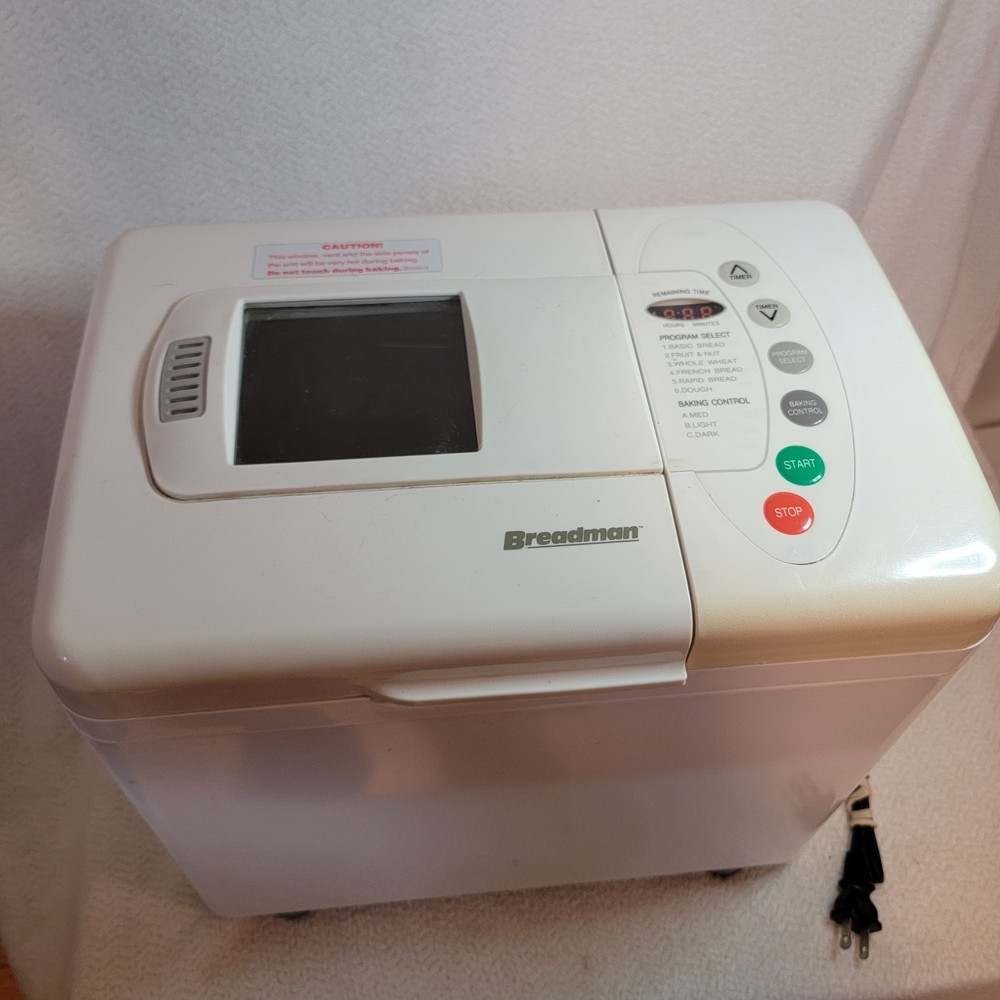 Breadman Automatic Bread Maker TR-400 Tested Works