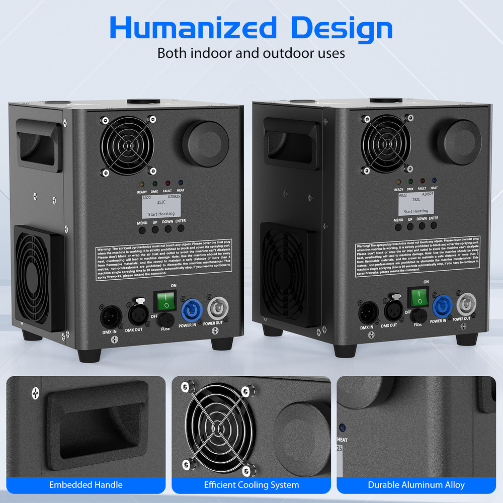 1200W Cold Spark Machine Stage Effect DMX Firework Machine DJ Event Wedding