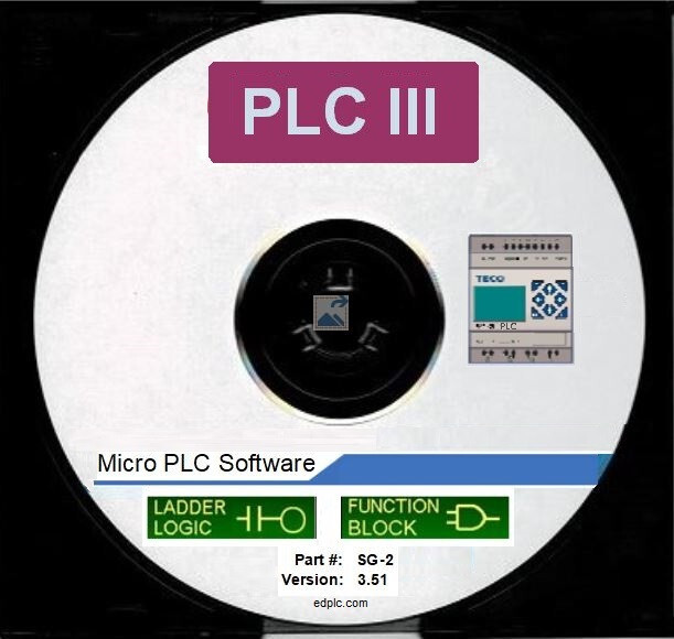 PLC Programming Software Ladder Logic, Function Diagram Run Time w Simulation CD