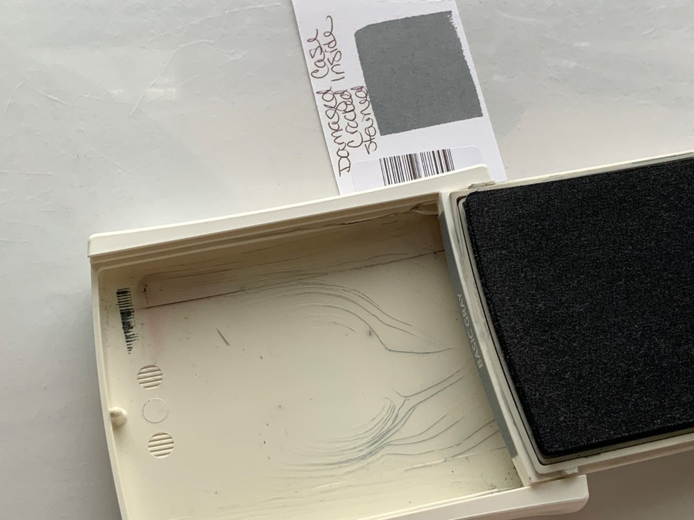 Stampin Up Ink Pad BASIC GRAY Retired 2018 Classic Case AS IS FLAW