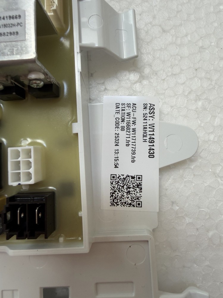 # W11627413 control Board For Washer