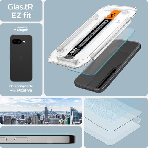 Tempered Glass Screen Protector [GlasTR EZ FIT] designed for Pixel 9a - 2 Pack