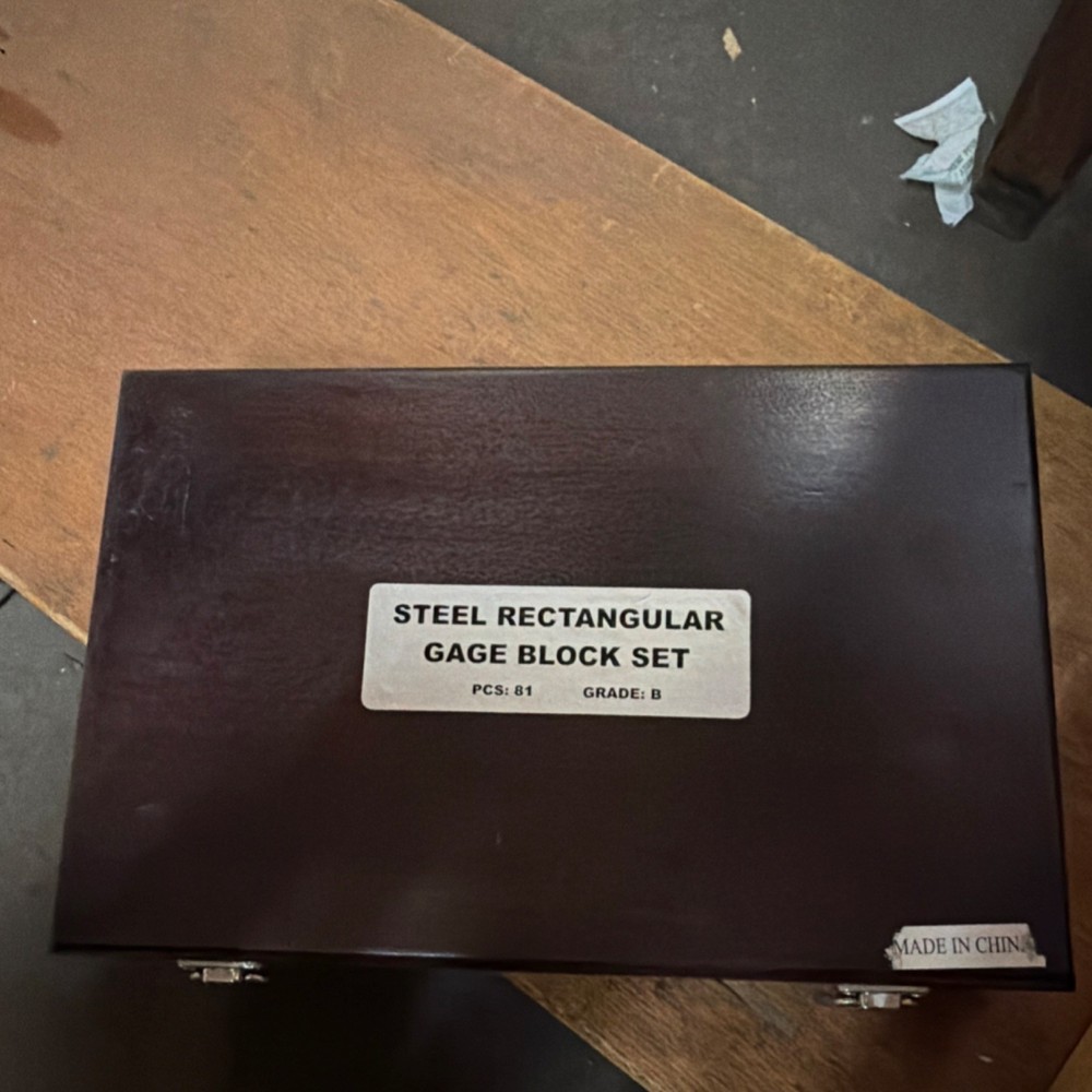 Steel Rectangular Gage Block Set 81 pcs Grade B