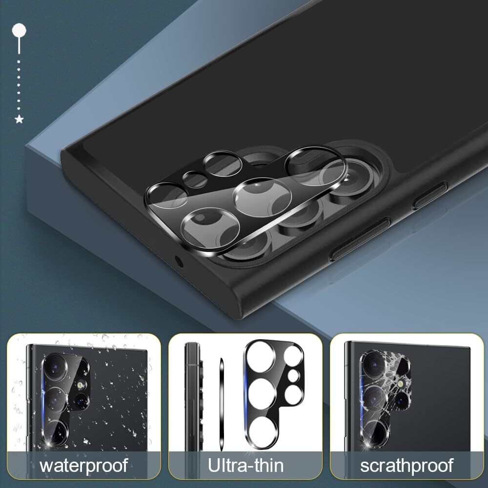 Tempered Glass Privacy Screen Protector for Samsung Galaxy S24 Ultra Lens Protec