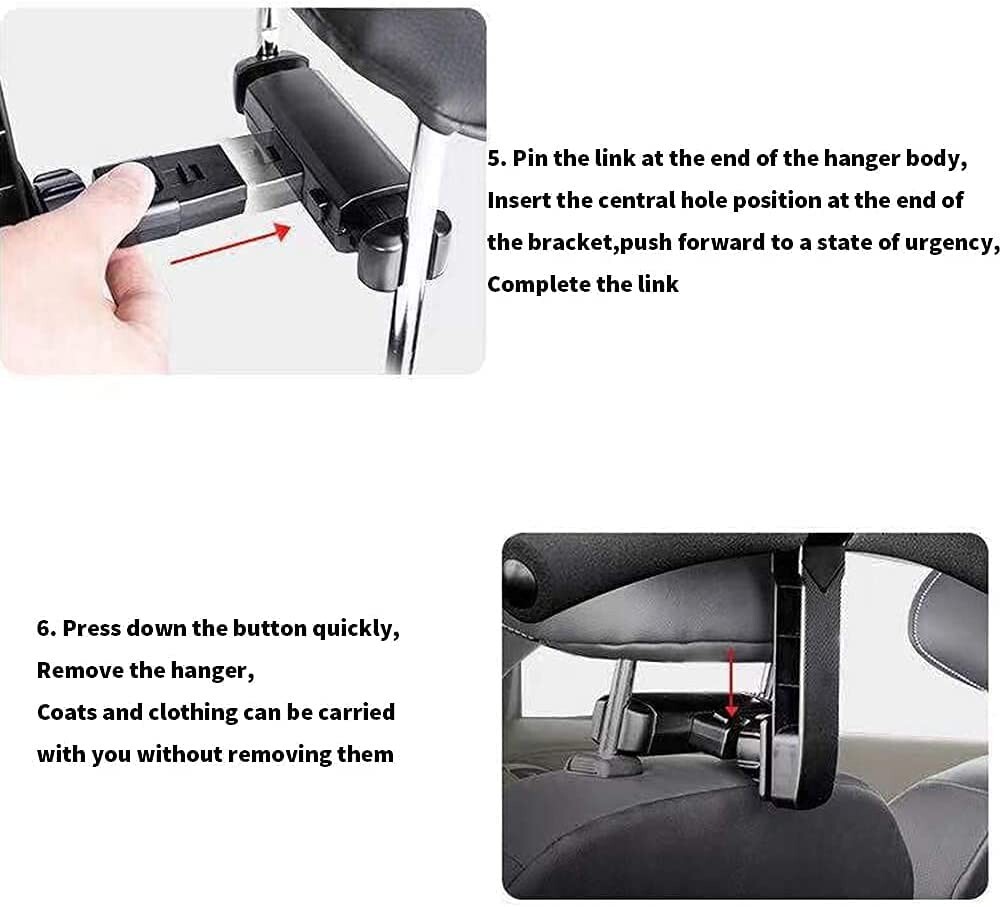 Car Seat Coat Rack Hanger PClothes Holder Travel Vehicle Jacket Suit Coat Hanger