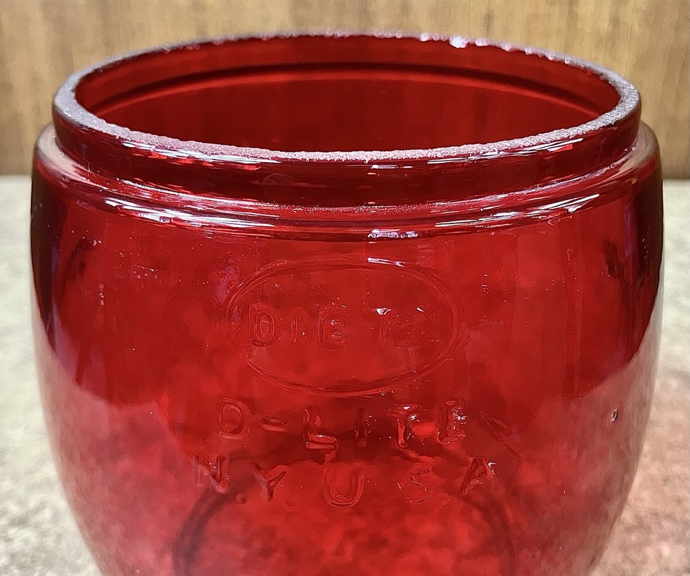 Bright Red Dietz D-Lite Globe for Lanterns