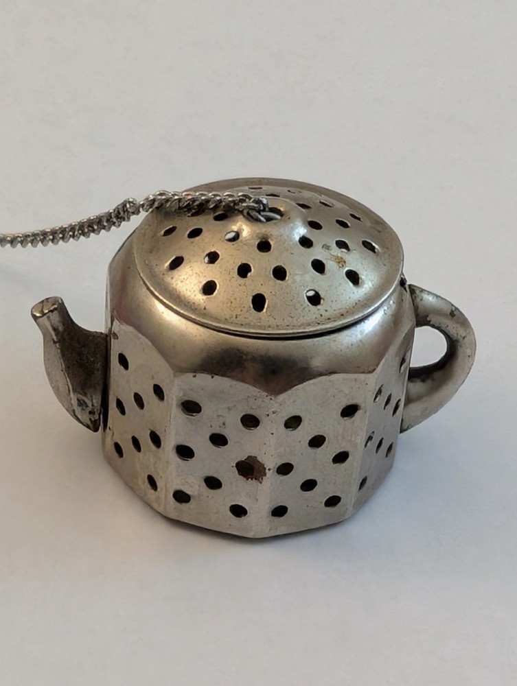 Vintage Silverplate Teapot Tea Strainer/Diffuser Made in Japan