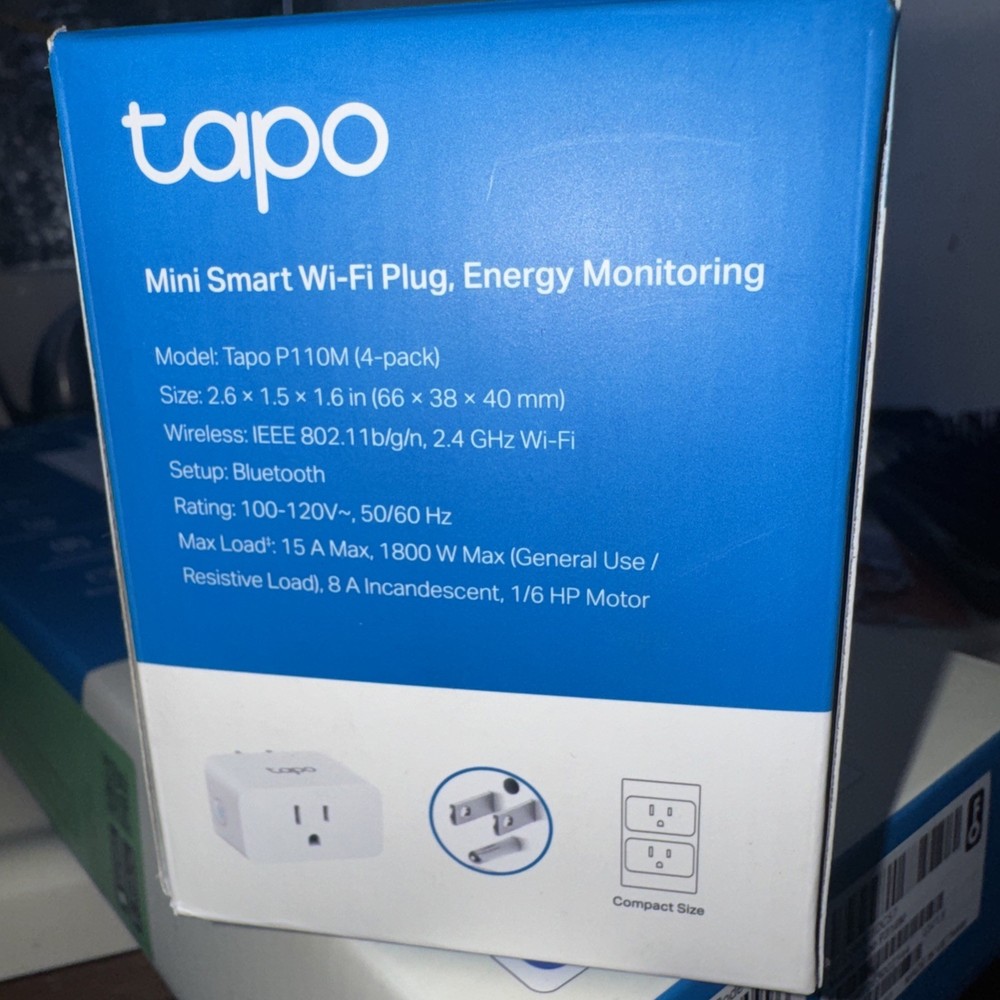 TP-Link Tapo Matter Supported Smart Plug Mini 4-Pack White