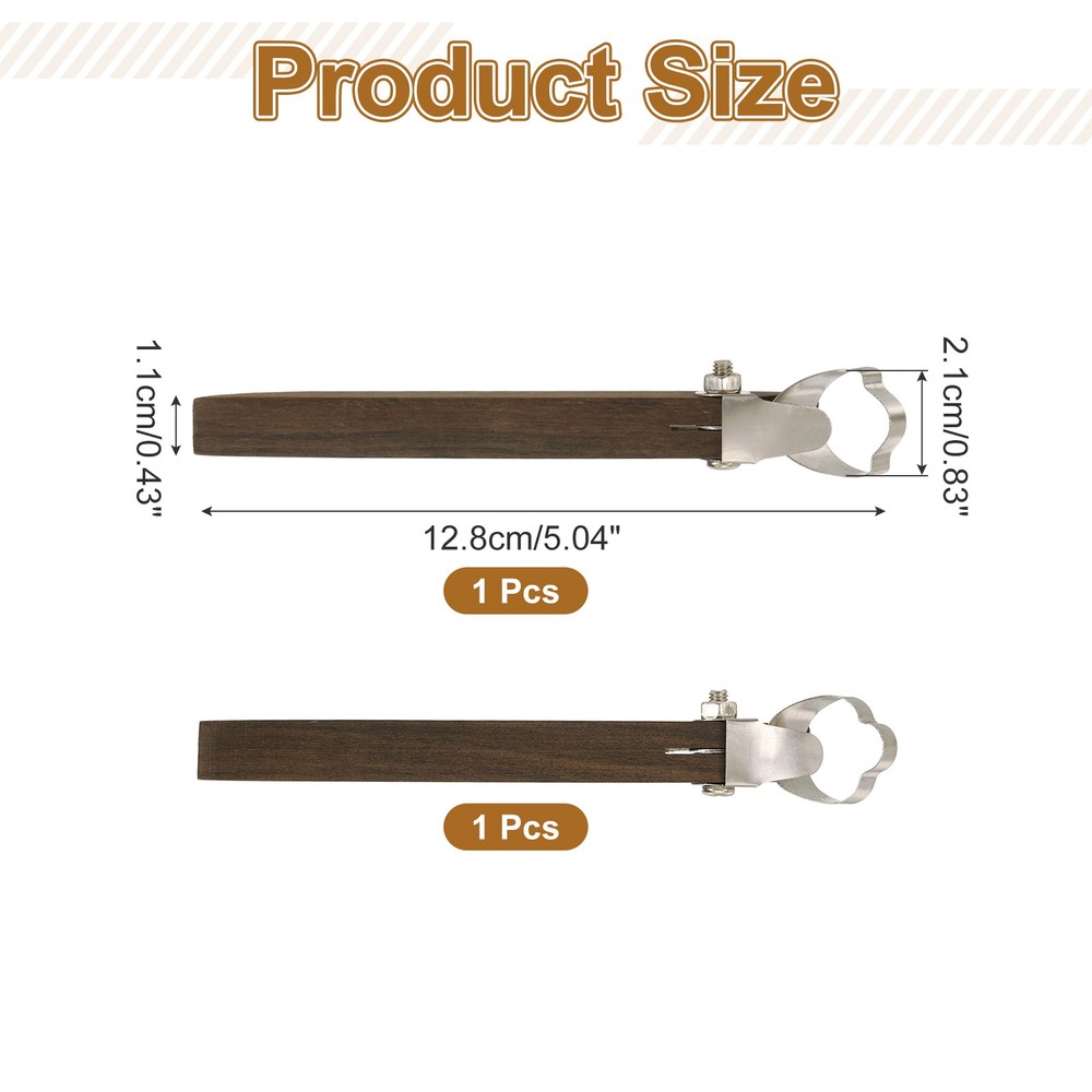 2Pcs Pottery Handle Making Tool, Clay Extruder Tools (Flame Shape&Flower Shape)