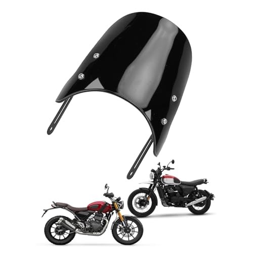 Motorcycle Windshield, Motorcycle Front Windshield Windscreen for Black