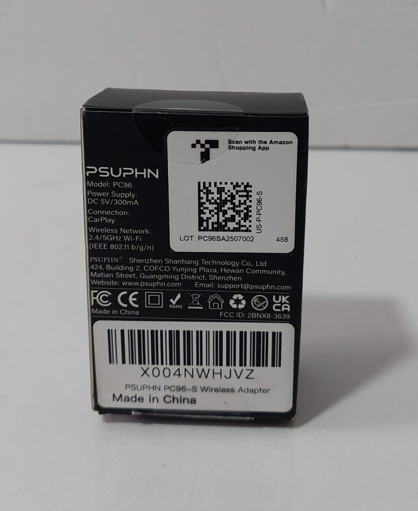 PSUPHIN WIRELESS ADAPTER PC96 PLUG & PLAY, AUTO CONNECT