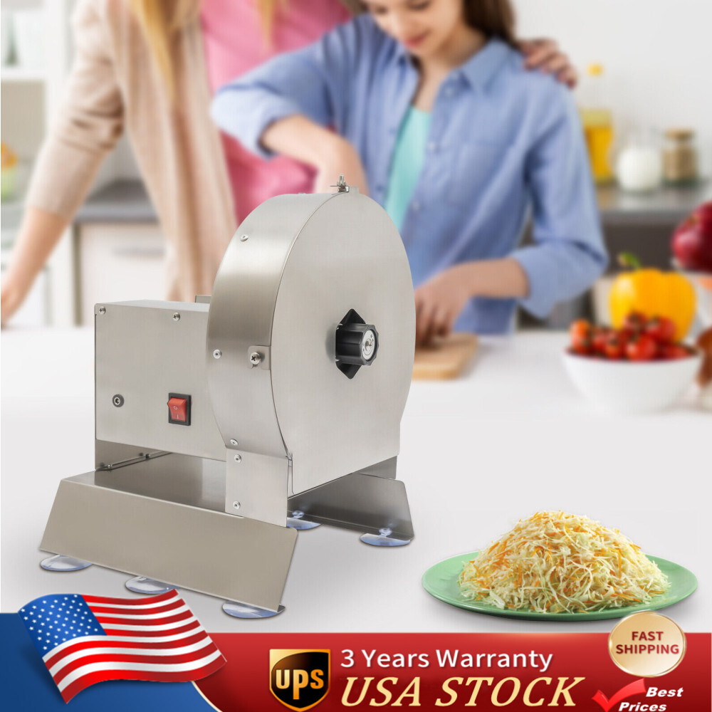 Cabbage Shredder Silver Commercial Potato Slicer Fruit Vegetable Slicing Machine