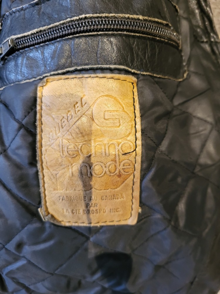 Duebel techno mode motorcycle leather jacket