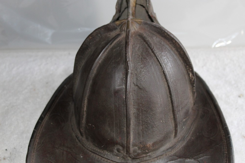 High Eagle John Olson Leather Fire Helmet