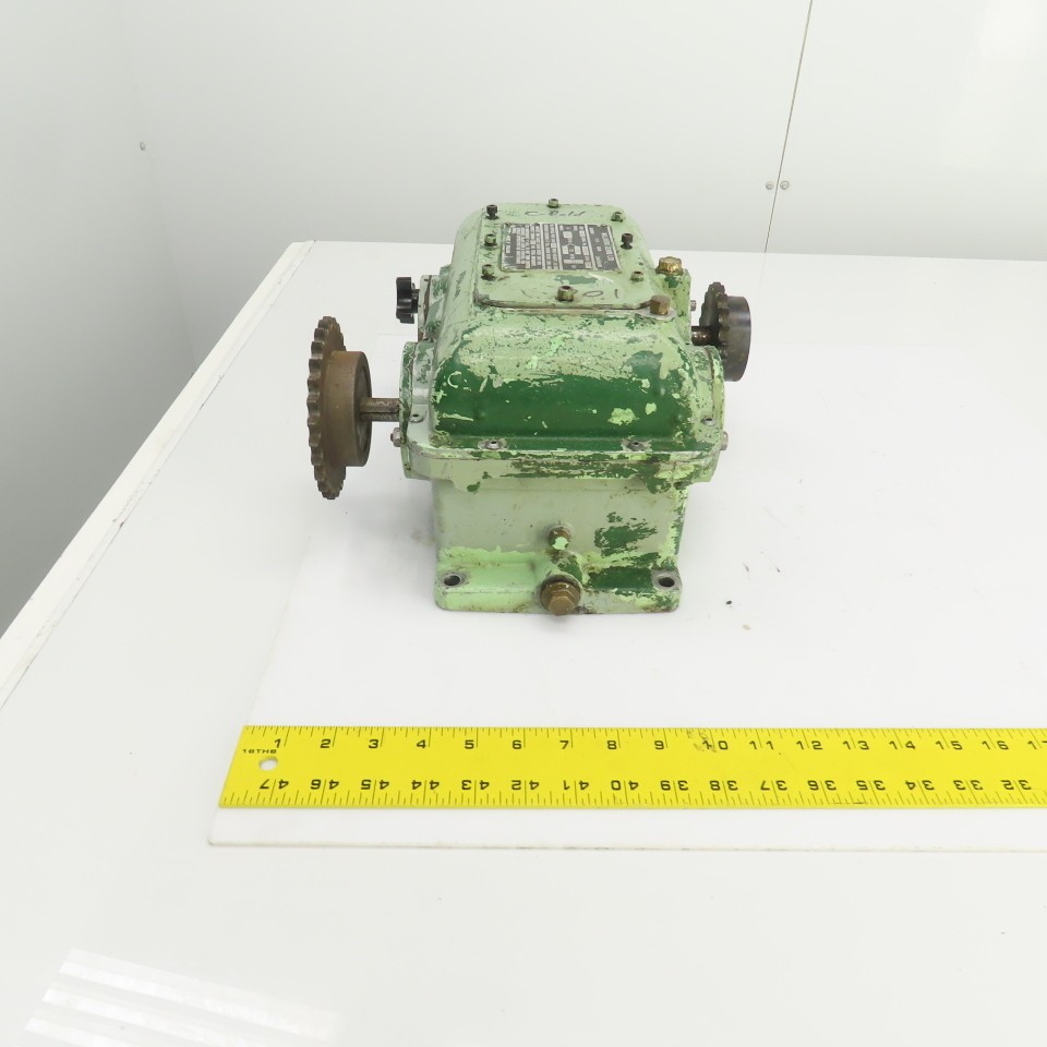 Wallwork Gears Size OA Mechanical Variator Chain Driven Gearbox Size OA 0.75 HP