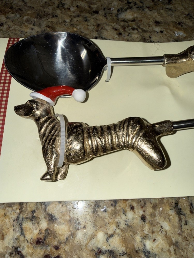 Christmas Dachshund Serving Spoon Set