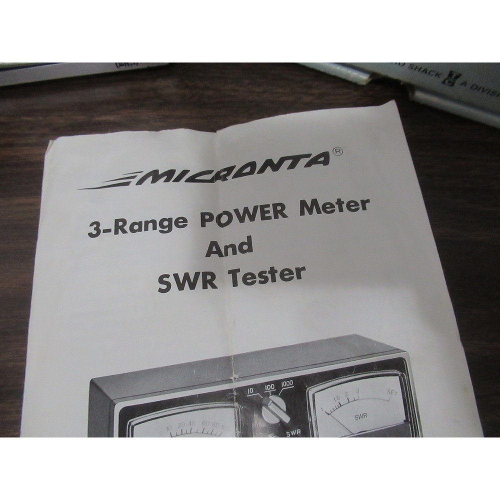 Micronta 3 Range Power Meter CB Tester in box NOT TESTED