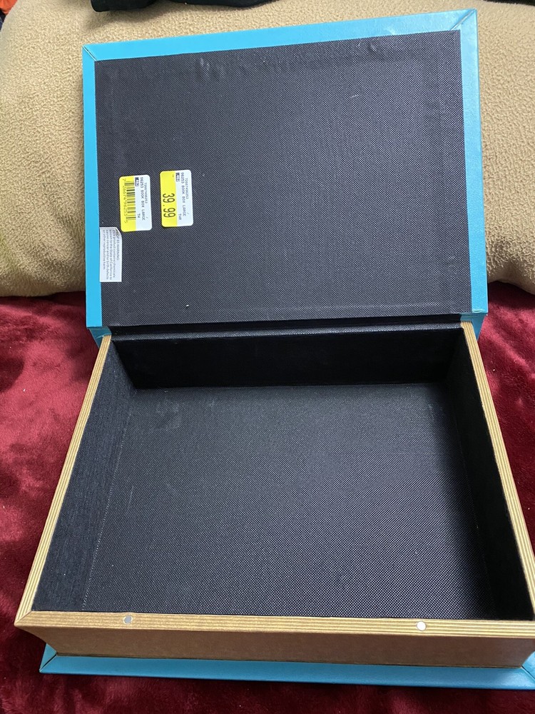 Large Teal Book Box