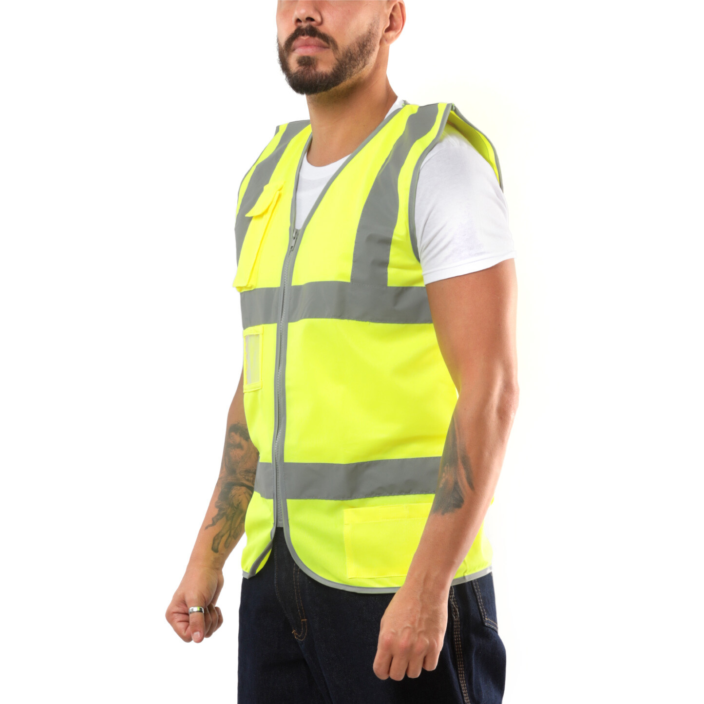 Safety Vest CUSTOM Hi-Vis PERSONALIZED Print in full color
