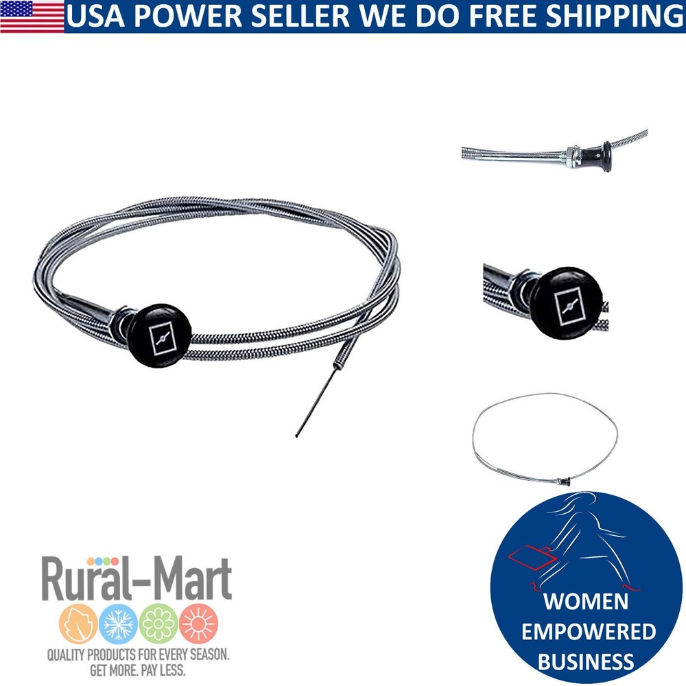 237 Universal Push Pull Choke Cable 63" Inner 60" Conduit 2 3/4" travel