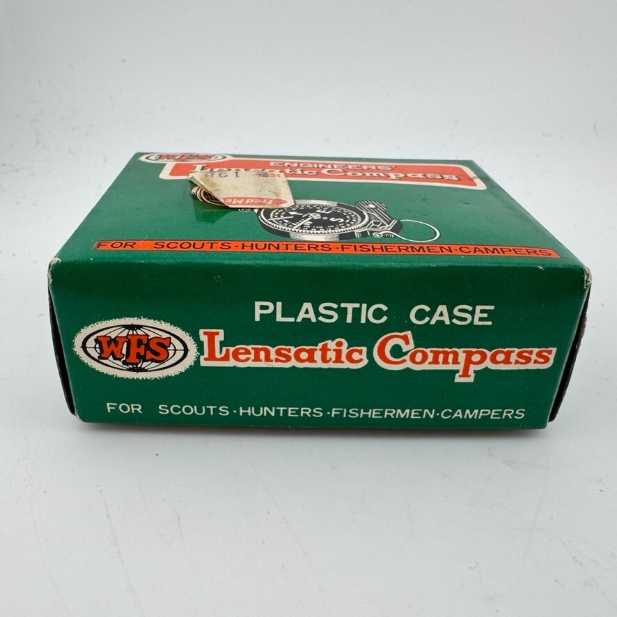 WFS Engineers' Lensatic Compass w/ Box & Bag - No 111