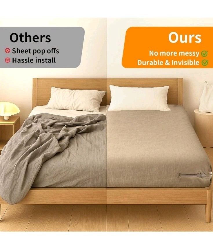 Bed Sheet Holders for Corners, Adjustable Lock Sheet Holders, Fitted Sheet...