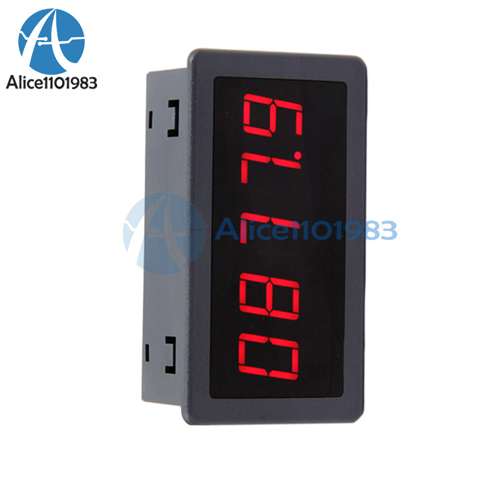 5166FR Frequency Meter 5-Digit Red Tachometer Switch Speed Counter DC5V 12V 24V