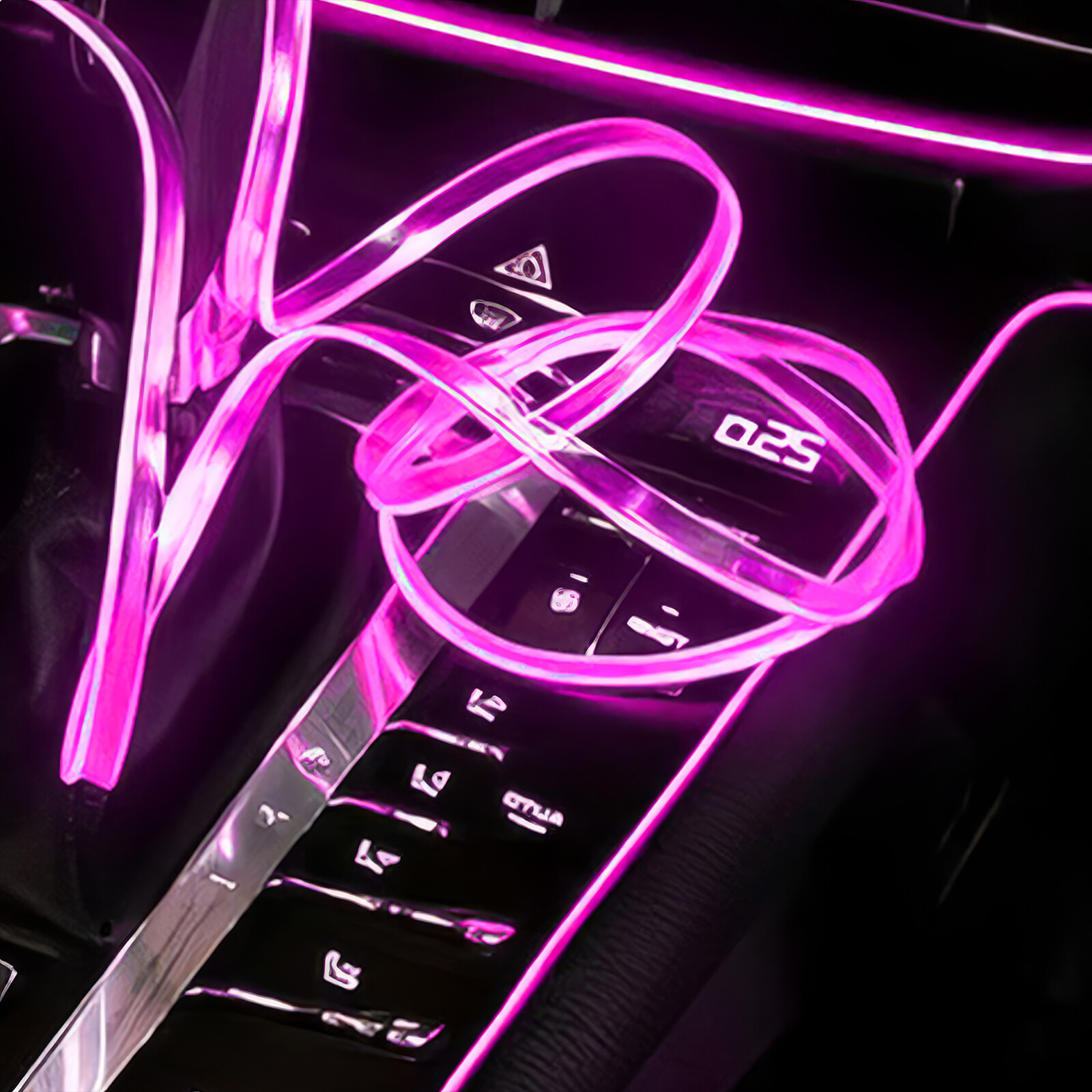 10M RGB 8 LED Car Interior Ambient Guide Light Strip Decor Atmosphere Door Light