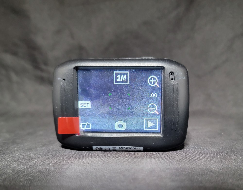 Vivitar DVR 785HD Waterproof Camcorder - Black Tested Functioning Helmet/Action